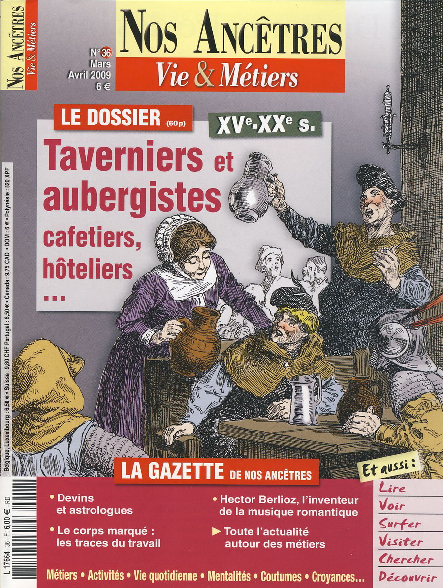 Taverniers et Aubergistes, Cafetiers, Hôteliers
